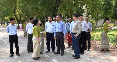 ဆေးဝါးတက္ကသိုလ်၊ ရန်ကုန်သို့ ကျန်းမာရေးဝန်ကြီးဌာနပြည်ထောင်စုဝန်ကြီး လာရောက်ခြင်း