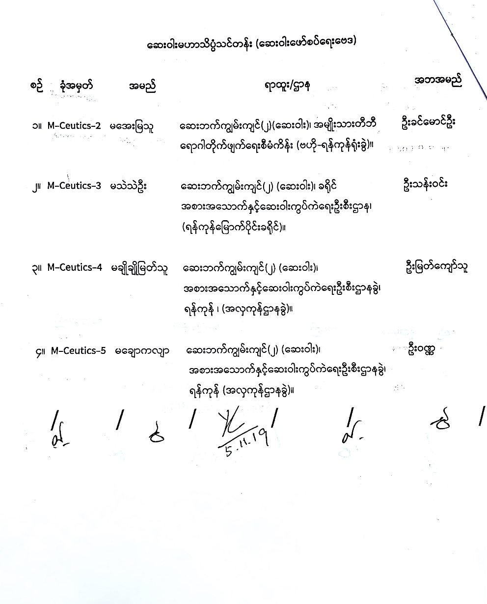 M.Pharm., Ph.D. (2020) Entrance Exam_Viva Results