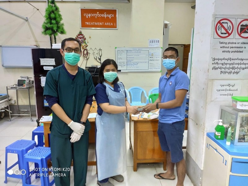 Covid-19 အတွက် ‌ဆေးဝါးတက္ကသိုလ်၊ ရန်ကုန်၏ ကာလဒါနအလှူ