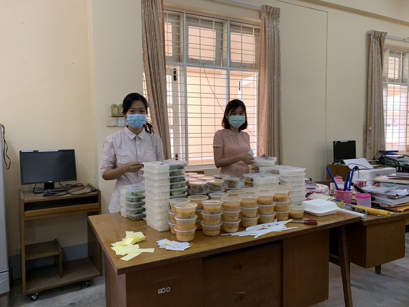 Covid-19 အတွက် ‌ဆေးဝါးတက္ကသိုလ်၊ ရန်ကုန်၏ ကာလဒါနအလှူ