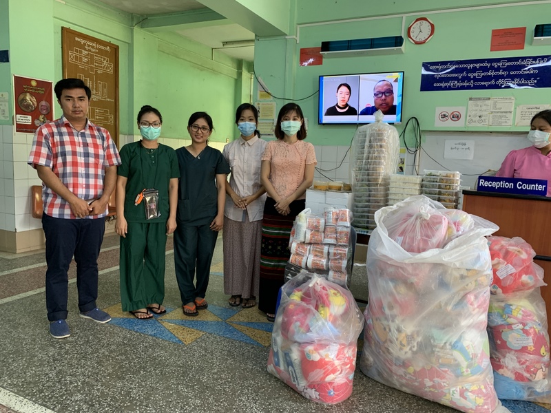Covid-19 အတွက် ‌ဆေးဝါးတက္ကသိုလ်၊ ရန်ကုန်၏ ကာလဒါနအလှူ