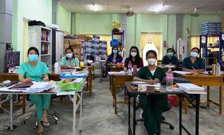 Volunteers at COVID-19 Medical Center