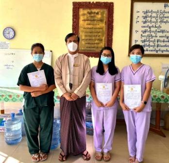Volunteers at COVID-19 Medical Center